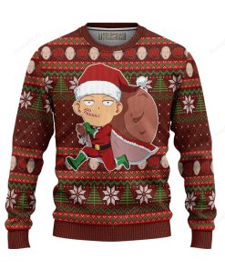 One Punch Man Ugly Christmas Sweater
