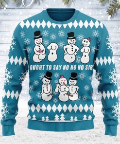 Ought To Say No No No Sir Ugly Christmas Sweater