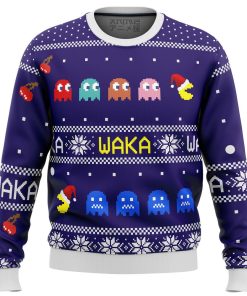 Pacman Waka Waka Premium Ugly Christmas Sweater