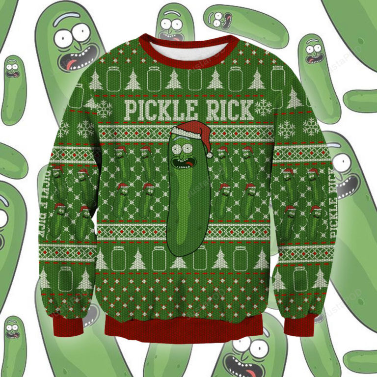 Pickle Rick Christmas Sweater, Sweatshirt