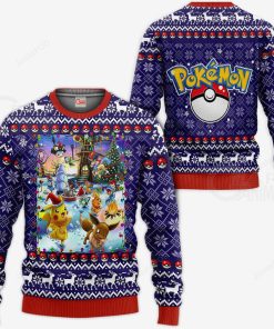 Pokemon Anime Christmas Pokeball Sweater, Sweatshirt