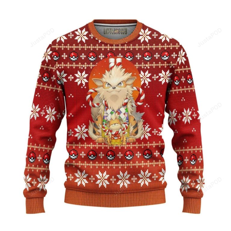 Pokemon Arcanine Ugly Christmas Sweater