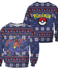 Pokemon Garchomp Ugly Christmas Sweater Custom Xmas Gift