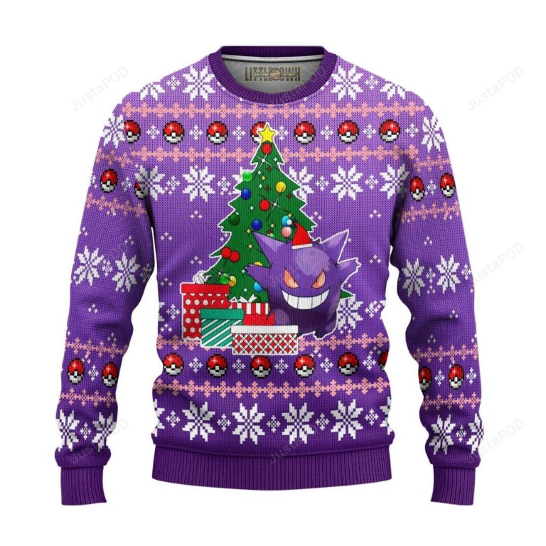 Pokemon Gengar Ugly Christmas Sweater