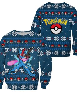 Pokemon Greninja Ugly Christmas Sweater Custom Xmas Gift