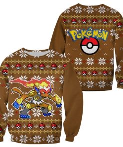 Pokemon Infernape Ugly Christmas Sweater Custom Xmas Gift
