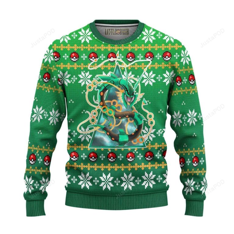 Pokemon Rayquaza Ugly Christmas Sweater