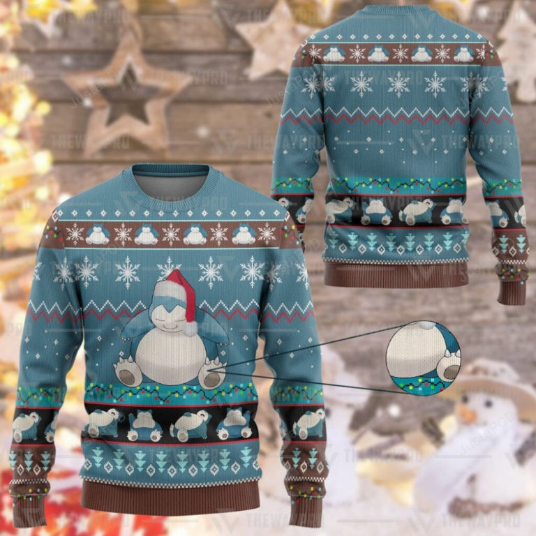 Pokemon Snorlax Christmas Sweater, Sweatshirt
