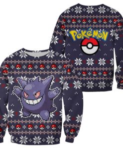 Pokemon Ugly Christmas Sweater Custom Gengar Xmas Gift