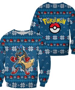 Pokemon Ugly Christmas Sweater Custom Lucario Xmas Gift Clothes