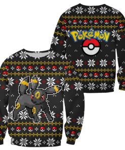 Pokemon Umbreon Ugly Christmas Sweater Custom Xmas Gift