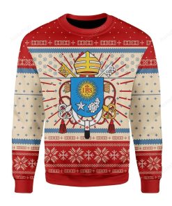 Pope Francis Coat Of Arms For Unisex Ugly Christmas Sweater