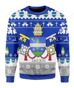 Pope Leo Xiii Coat Of Arms For Unisex Ugly Christmas Sweater