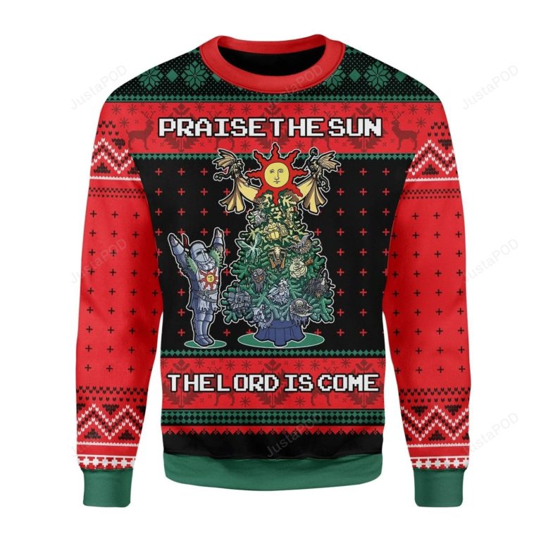 Praise The Sun The Lord Is Come For Unisex Ugly Christmas Sweater