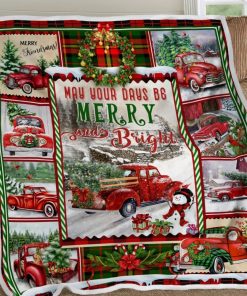 Red Truck Christmas Sofa Blanket