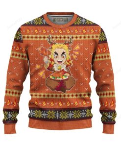 Rengoku Demon Slayer Anime Ugly Christmas Sweater
