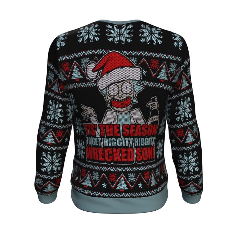 Rick And Morty Tis The Season Premium Ugly Christmas Sweater