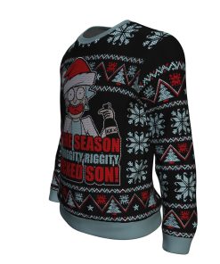 Rick And Morty Tis The Season Premium Ugly Christmas Sweater