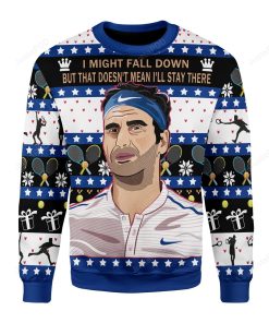 Roger Federer Doesn’t Mean I’ll Stay There For Unisex Ugly Christmas Sweater Roger Federer Doesn’t Mean I’ll Stay There For Unisex Ugly Christmas Sweater