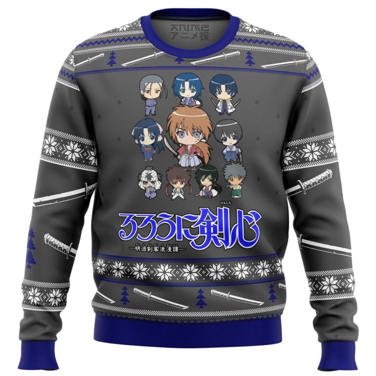Rurouni Kenshin Sprites Premium Ugly Christmas Sweater