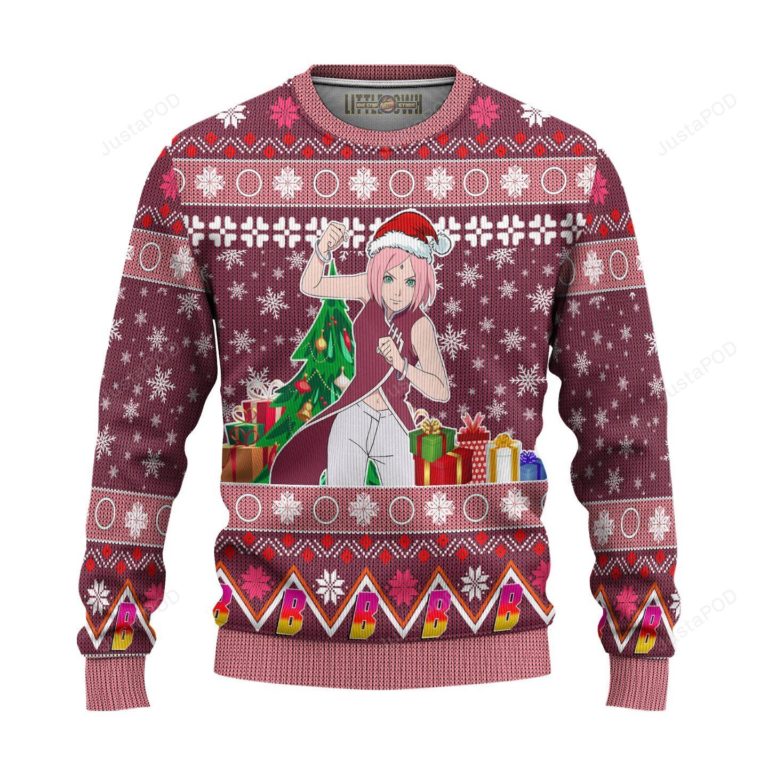 Sakura Uchiha Ugly Christmas Sweater