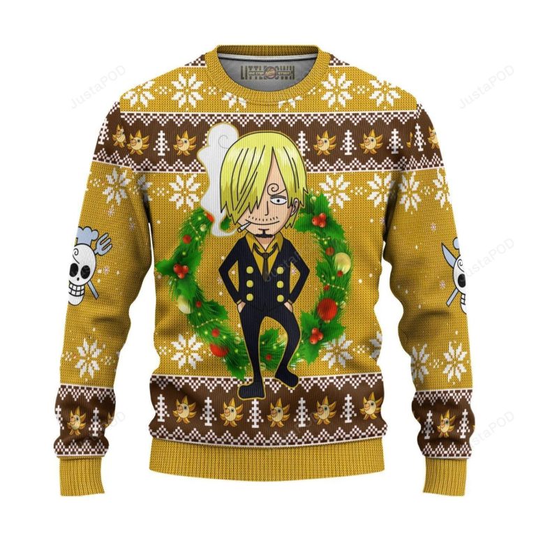 Sanji One Piece For Unisex Ugly Christmas Sweater
