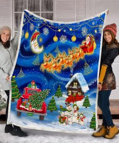Santa Claus Christmas Fleece Blanket