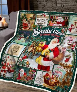 Santa Claus Is Coming To Town Fleece Blanket