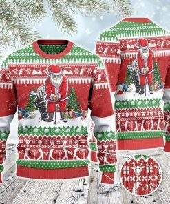 Santa Playing All Over Print Christmas Sweater