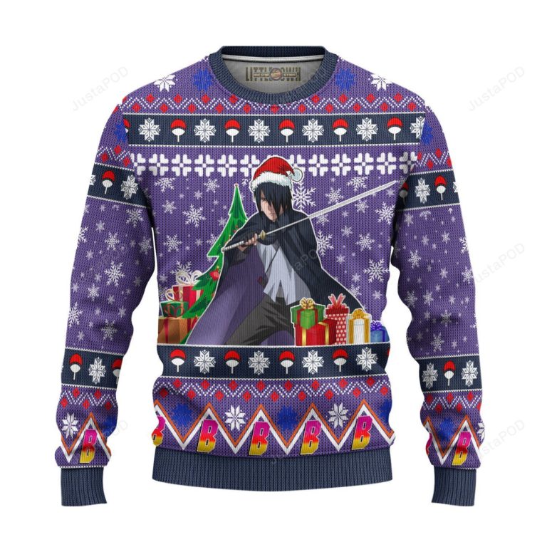 Sasuke Uchiha Ugly Christmas Sweater