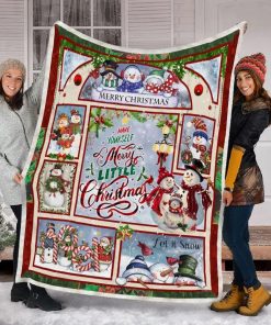 Snowman Have Yourself A Merry Little Christmas Fleece Blanket