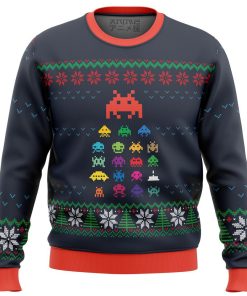Space Invaders Premium Ugly Christmas Sweater