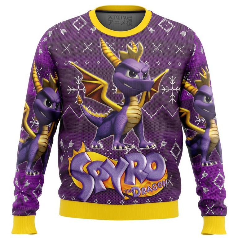 Spyro The Dragon Premium Ugly Christmas Sweater