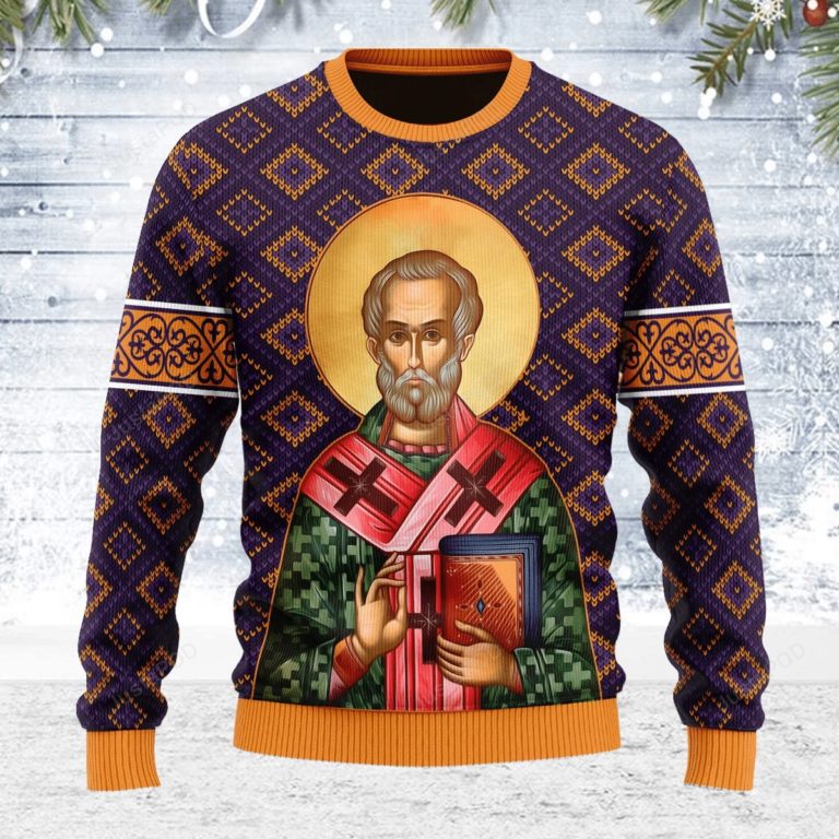 St. Nicholas For Unisex Ugly Christmas Sweater