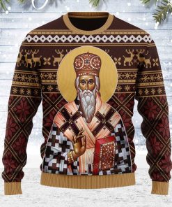 St. Vasilije Of Ostrog For Unisex Ugly Christmas Sweater