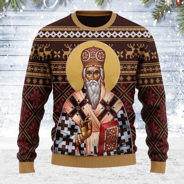 St. Vasilije Of Ostrog For Unisex Ugly Christmas Sweater