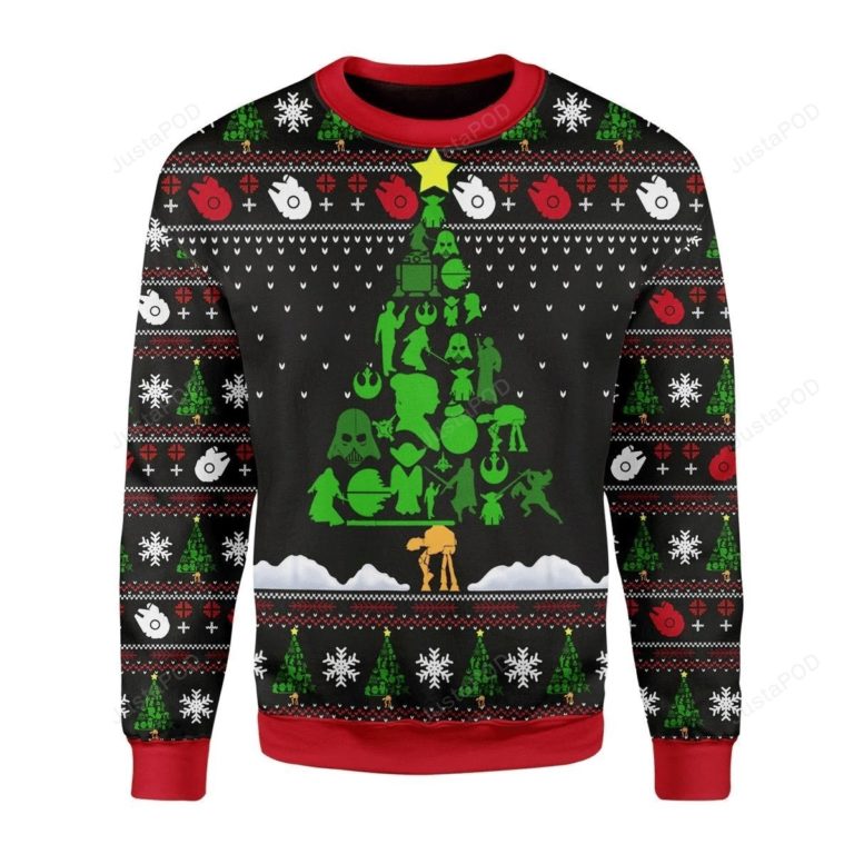 Star Wars Tree For Unisex Ugly Christmas Sweater