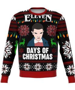 Stranger Things Eleven Days Of Xmas Premium Ugly Christmas Sweater