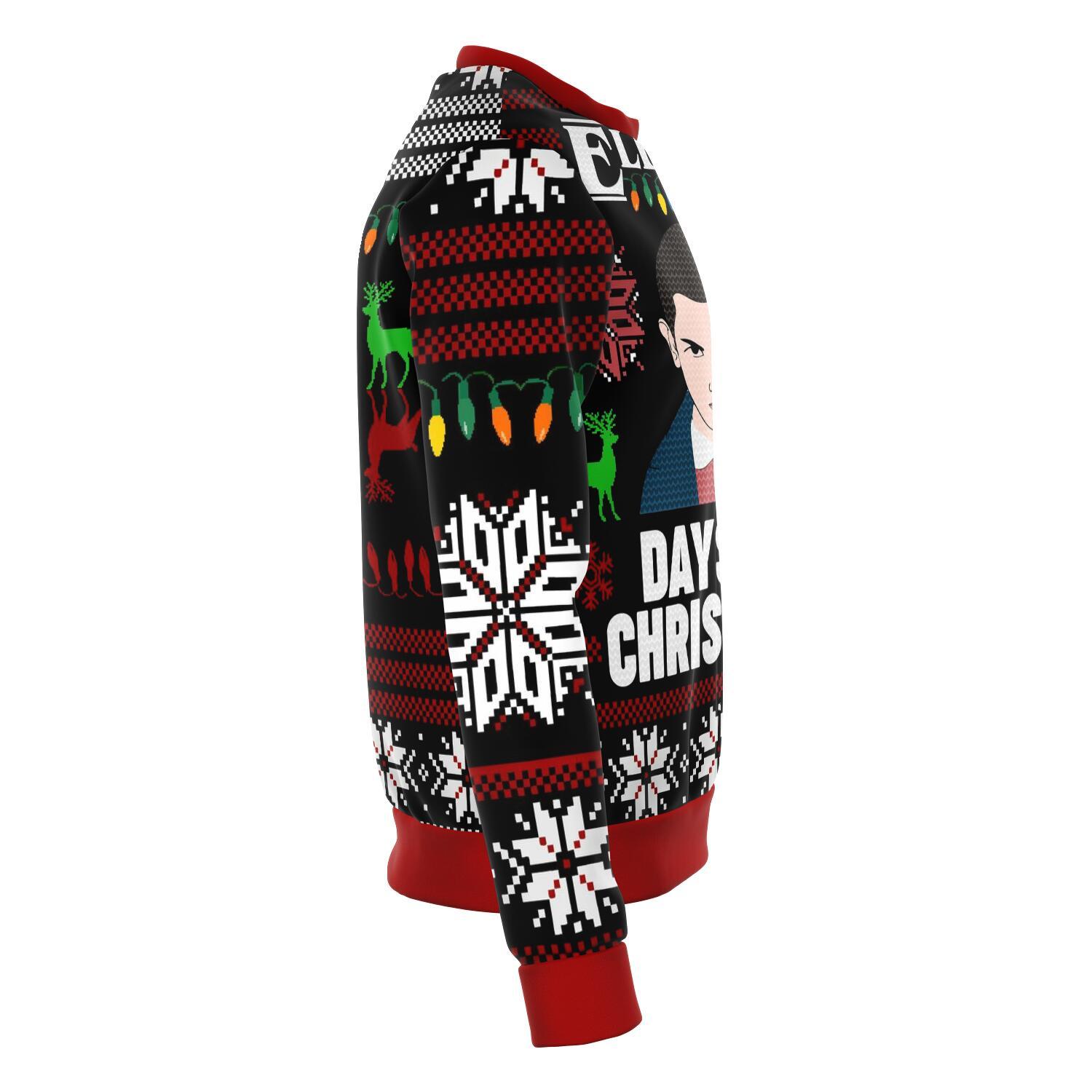 Stranger Things Eleven Days Of Xmas Premium Ugly Christmas Sweater ...