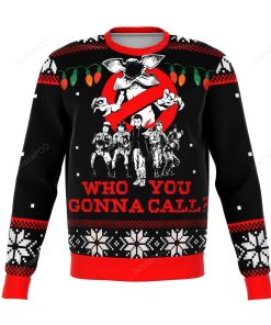 Stranger Things Who You Gonna Call Premium Ugly Christmas Sweater