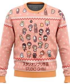 Studio Ghibli Cuties Premium Ugly Christmas Sweater