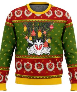 Red Santa Moustache Ugly Christmas Sweater