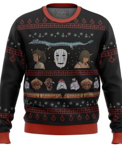 Studio Ghibli Spirited Premium Ugly Christmas Sweater