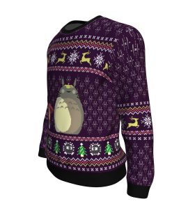Studio Ghibli Totoro Rain Miyazaki Premium Ugly Christmas Sweater