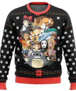 Studio Ghibli Xmas Main Premium Ugly Christmas Sweater