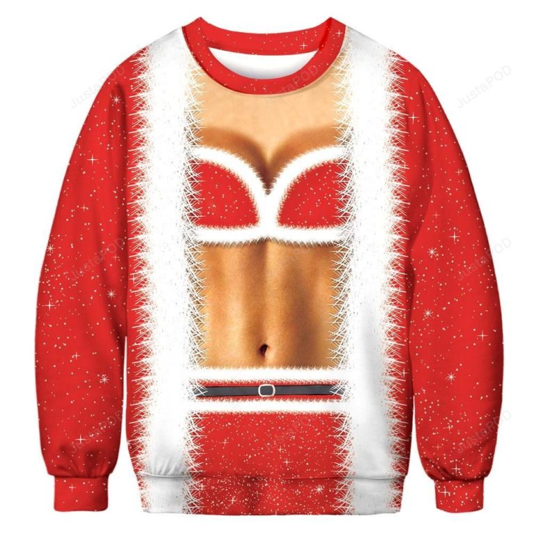 Super Cool Santa Claus Cosplay Ugly Christmas Sweater