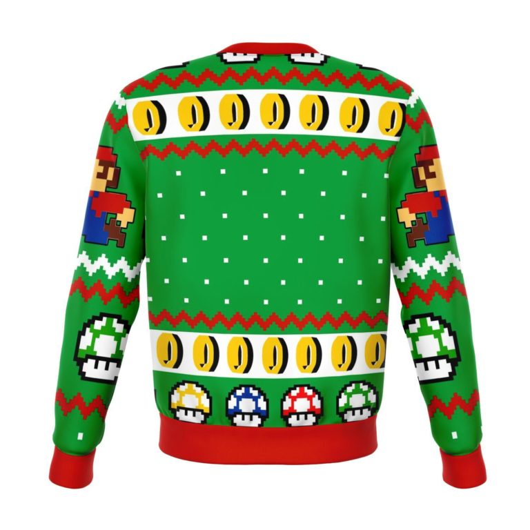 Super Mario Jump Premium Ugly Christmas Sweater