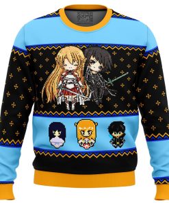 Sword Art Online Sprites Premium Ugly Christmas Sweater