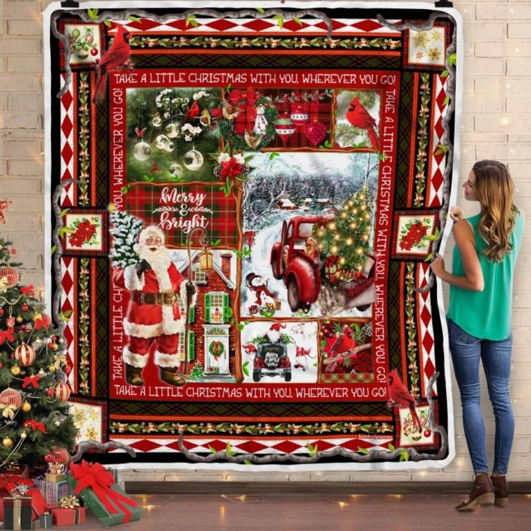 Take A Little Christmas With You Fleece Blanket