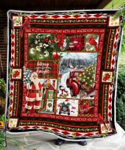 Take A Little Christmas With You Fleece Blanket
